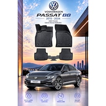 Volskwagen Passat B8 2015-2024 Aracınıza Özel Üretim Havuzlu Paspas Takımı A+ -mod-