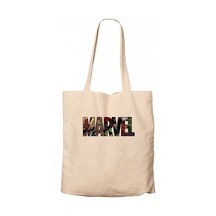 Marvel Heroes in Post 2 Krem Kanvas Bez Çanta Krem