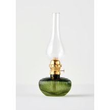 Bella Maison Vintage Cam Gaz Lambası Yeşil 13x33 Cm Yeşil