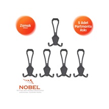 Vi Lla Portmanto Askısı, Metal Vestiyer Askısı, Matsiyah, Duvar Ve Dolap Askılığı 5'li Set Vidalı Matsi Yah
