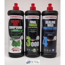 Menzerna Yeşil 400 3000 Sealingwax Pasta Hare Boya Koruma Set 1lt