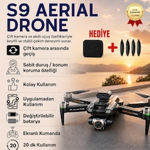 S9 Pro 4k Kamera Drone Uzaktan Kumandalı Mini Quadcopter Çocuklar İçin Uygun, Katlanabilir, Rc Drone-1359
