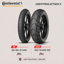 Continental Contisportattack 2 120/70 Zr17 58w - 190/55 Zr17 75w Ön Arka Motosiklet Lastik Takımı 2025/2024