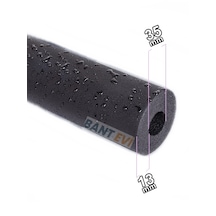 Kauçuk Boru İzolasyonu 1" İç Çap 35mm, 13mm Et Kalınlık, 2mt Boy