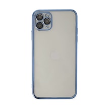 Apple Uyumlu   iPhone 11 Pro Kılıf Razer Lensli Silikon - Açık Mavi