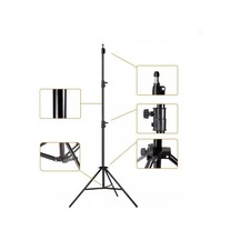 Kamera Işık Ayağı Döküm Demir 940gr Fotoğraf Makinesi Kamera 70 Cm-210 Cm Açılabilir Katlanabilir Yayıncı Vlog Youtuber Işık Ayağı Tr8806 Abanoz