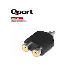 Qport Q-str9 Rca Erkek/ 2 Rca Dişi Adaptör-188748