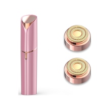 Xindoker Kadınlar İçin Elektrikli Tırnak Ve Yüz Tüy Kaldırıcı - 18 Ayar Altın Kaplama, Led Işık Ve Suya Dayanıklı Bıçak Ucu İle Ağrısız Kullanim - Pudra Rengi + 2 Adet Değiştirme Bıçak Ucu Çok Renkli