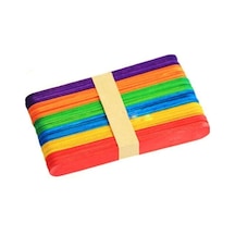 Renkli Ahşap Dil Basma Çubuğu Abeslang 50'li 150 Mm X18 Mm Diğer
