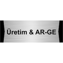 Üretim & Ar-ge 10x20cm Gümüş Renk Metal Yönlendirme Levhası