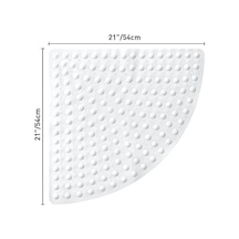 Mainshop Silikon Banyo Paspası Duş Kaydırmazı Vantuzlu Banyo Paspası 54x54 Cm M-163 Beyaz