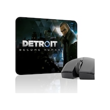 Detroit Become Human Kaymaz Dikişli Kauçuk Oyuncu Mousepad V1 - 22x18 Gaming Mouse Pad Fare Altlığı