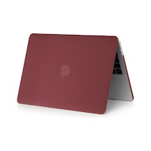 Arabulalaca Apple Uyumlu MacBook Pro 13' 2020 A2338 M1 İşlemcili Mat Doku Kılıf Bordo