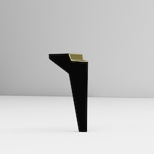 Elegance 19 Cm Sehpa,tv Ünitesi Mobilya Ayağı 5 Adet Siyah-altn