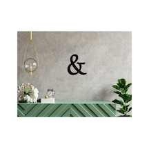 Siyah Ahşap Çiçek Işlemeli & Duvar Dekoru 30 Cm Mdf Tablo