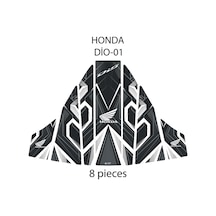 Honda Dio İle Uyumlu Renkli Tank Pad Gc22-1 Çok Renkli