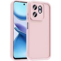 İnfinix Smart 9 Kamera Korumalı Ve Ergonomik Şık Ananas Silikon Kılıf Pembe