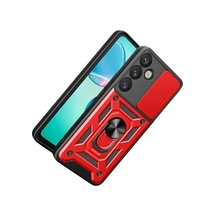 Samsung Galaxy S26 Plus Pars Lens Yüzüklü Silikon - Kırmızı 0.2M-Çok Renkli