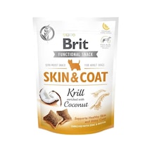 Brit Care Functional Snack, Parlak Tüyler Ve Zindelik Cilt İçin, Tahılsız, Kril Ve Hindistan Cevizli, Fonksiyonel Y