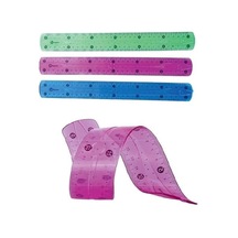 Esnek Cetvel Kırılmaz Cetvel 30 Cm Karışık Renkler Pembe Genel