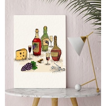 Bk Gift Şarap Tasarımlı Kanvas Tablo 30X50Cm-8