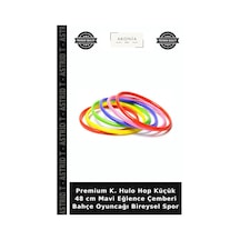 Premium K. Hulo Hop Küçük 48 Cm Mavi Eğlence Çemberi Bahçe Oyuncağı Bireysel Spor