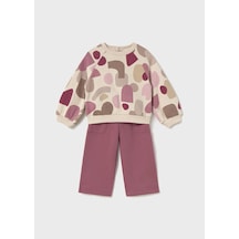 Mayoral Kız Çocuk Sweatshirt Takım 2845 Pembe