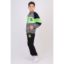 Toontoy Kids Toontoy Erkek Çocuk Baskılı Eşofman Takım Antrasit