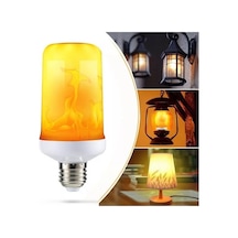 5 Adet 5w Led Işıklı Alev Efektli Ampul Lamba Otantik Işık Aydınl