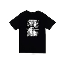 Stoned&Fame Tokyo Revengers Anime Baskılı Unisex %100 Pamuk Siyah T-shirt SIYAH Siyah