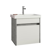 Orka Aydos 55 Cm Mdf Banyo Dolabı Alt Modül Ve Lavabo Çok Renkli