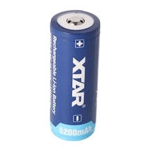 Xtar 26650 5200Mah. 3.6V 3.7V Li Ion Pil. Pcb Korumalı. 26.5X