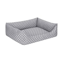 Pet Uniform Gri Puantiyeli Köpek Yatağı M 60x70cm Açık Bej