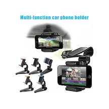 Qinuo Store Araba Güneş Vizörü Dağı Cep Telefonu Tutucu Klips Evrensel 360 Döner Braketler Yurt Dışından