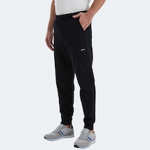 Slazenger NACIO Erkek Cepli Dar Paça Siyah Eşofman Altı