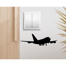 Bk Home Uçak Tasarımlı Duvar Sticker-1