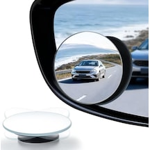 Jıahao Kör Nokta Aynası, 2" Yuvarlak Hd Cam Çerçevesiz Dışbükey Dikiz Aynası Geniş Açılı Ayarlanabilir Yapıştırma İle Otomobiller, Suv Ve Kamyonlar İçin, 2'li Paket
