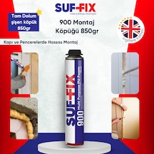 Suf-fix 900 Tabancalı Montaj Köpüğü 750ml Profesyonel Pu Köpük Isı Ses Yalıtım