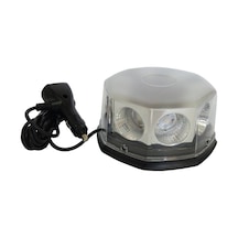 Life Mıknatıslı Tepe Lambası Cree Ledli Yuvarlak Kırmızı Mavi 12v / Laık110