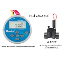 Hunter Node-400 4 İstasyonlu Pilli Kontrol Ünitesi Pgv100 Vana