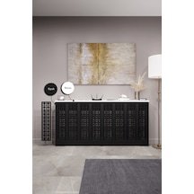 Petek Kaplama Modern Radyatör Kapatma Ünitesi Ön Panel Mdf Tasarım İç Ölçü 156 Cm Dış Ölçü 160 Cm Petek 156 Siyah Üstü Beyaz D8