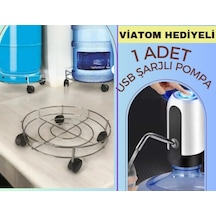 Hediye 1 Ad Damacana Pompası Tüp Altlığı, Damacana Altlığı Metal