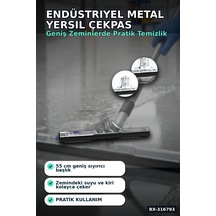 Endüstriyel Metal Yersil Çekpas 55 Cm Profesyonel Zemin Temizleyici 12 Adet Bx-316793