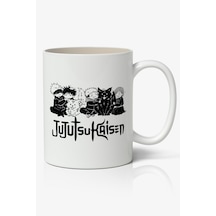 Kişiye Özel Jujutsu Kaisen Anime Temalı Baskılı Kupa Bardak - Sevgiliye Arkadaşa Hediye Beyaz