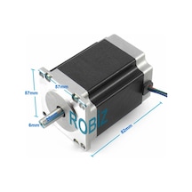 57hs8230 Nema 23 Step Motor 2.2nm 3.6v 3a 6mm Mil 2 Faz 1.8 Derece 200 Adıım 3d Yazıcı Printer