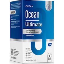Ocean Ultimate 1200 Mg Balık Yağı 1050 Mg Omega3 Limon Aromalı Takviye Edici Gıda 30 Kapsül
