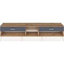 Arges Tv Ünitesi Tek Raflı 2 Çekmeceli 220x30x51 Çam-aytaşı/antrasit Aytası/antrasıt - Atlas Çam