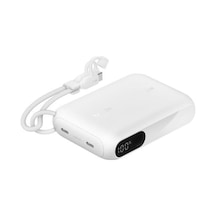 Belkin Bpb027hqwh Boostcharge 10.000 Mah 20w Usb-c Powerbank Dijital Göstergeli Taşınabilir Şarj Cihazı - Beyaz Siyah