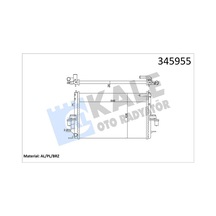 Kale Radyatör Al/pl/brz Mg Zt-mg Zt-t-rover 75 Kale 345955 Grd1055-grd1080-pcc000960