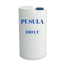 Pusula Su Depoları Polietilen 100 LT Beyaz Dikey Su Deposu / Vanalı